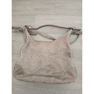 FRYE Hobo Bag‎ Distressed Leather Taupe Shoulder Handbag